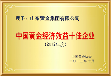 中国永利经济效益十佳企业